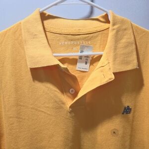 Aéropostale yellow polo shirt